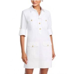 Veronica Beard Saude Cargo Dress - White (Size 00)